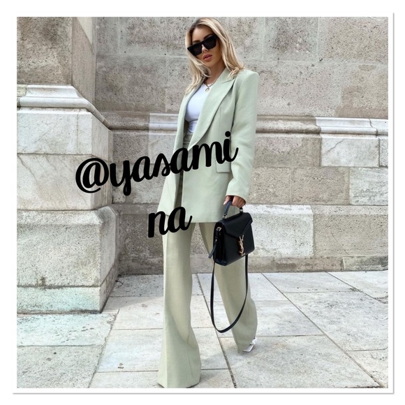Zara oversized blazer with pants  bloggers fav - Picture 4 of 16